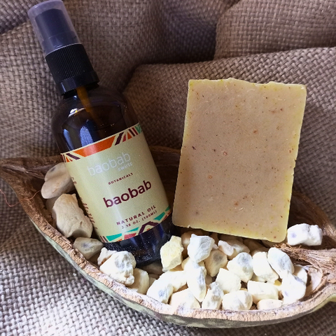 Baobab Soap and Oil with fruit