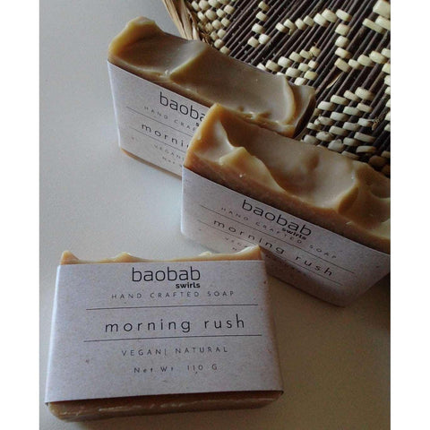 Morning Rush Soap with Rooibos and Orange Essential Oil