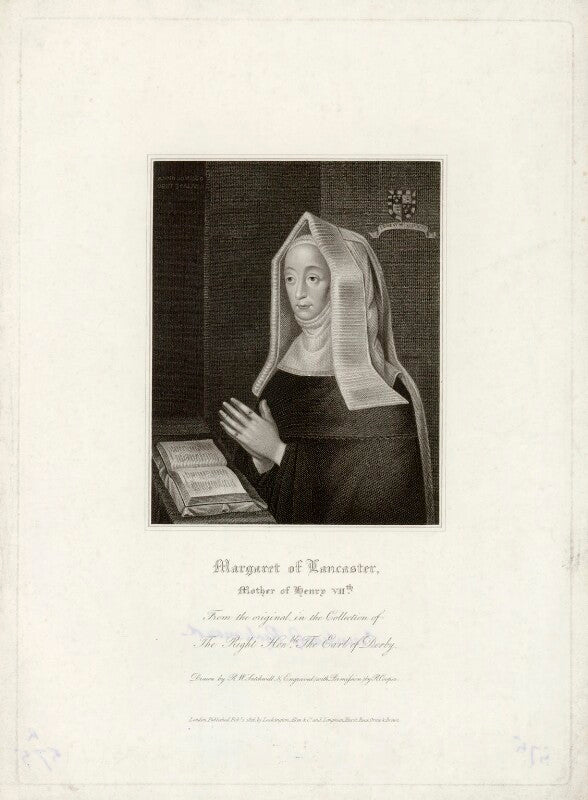 Lady Margaret Beaufort, Countess of Richmond and Derby Portrait Print ...