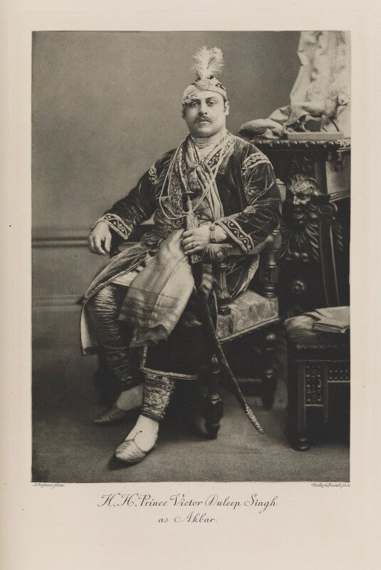 Prince Victor Albert Jay Duleep Singh As Akbar Portrait Print