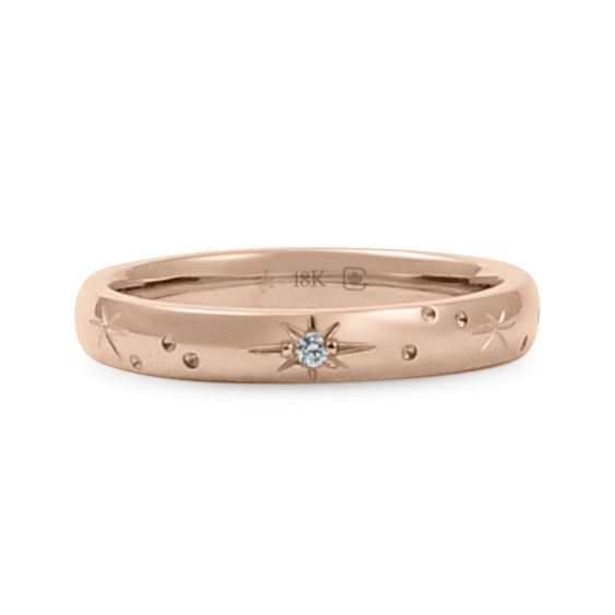 Ethical, Custom Ring-5 mm Starry Night Engraved Band | Toronto