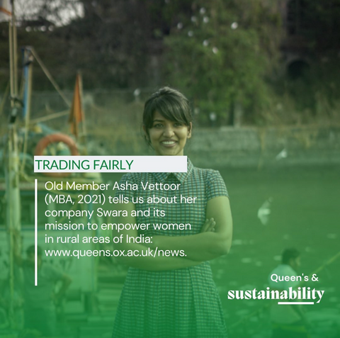 Swara Featured in Oxford University Blog on Championing Fair Trading and Sustainability Practices