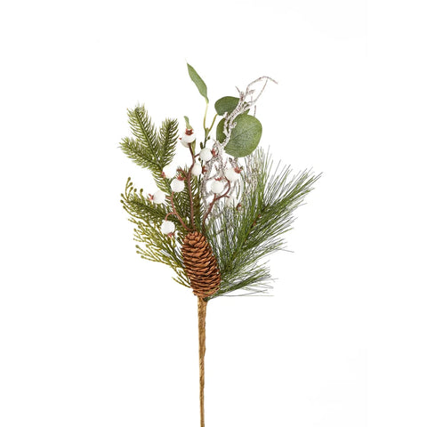 15 Metallic Copper Berry-Pine-Pinecone Pick – Seasons By Rosalba