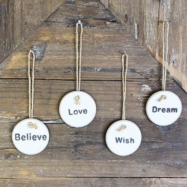 Word Stones Hanging 2.2"