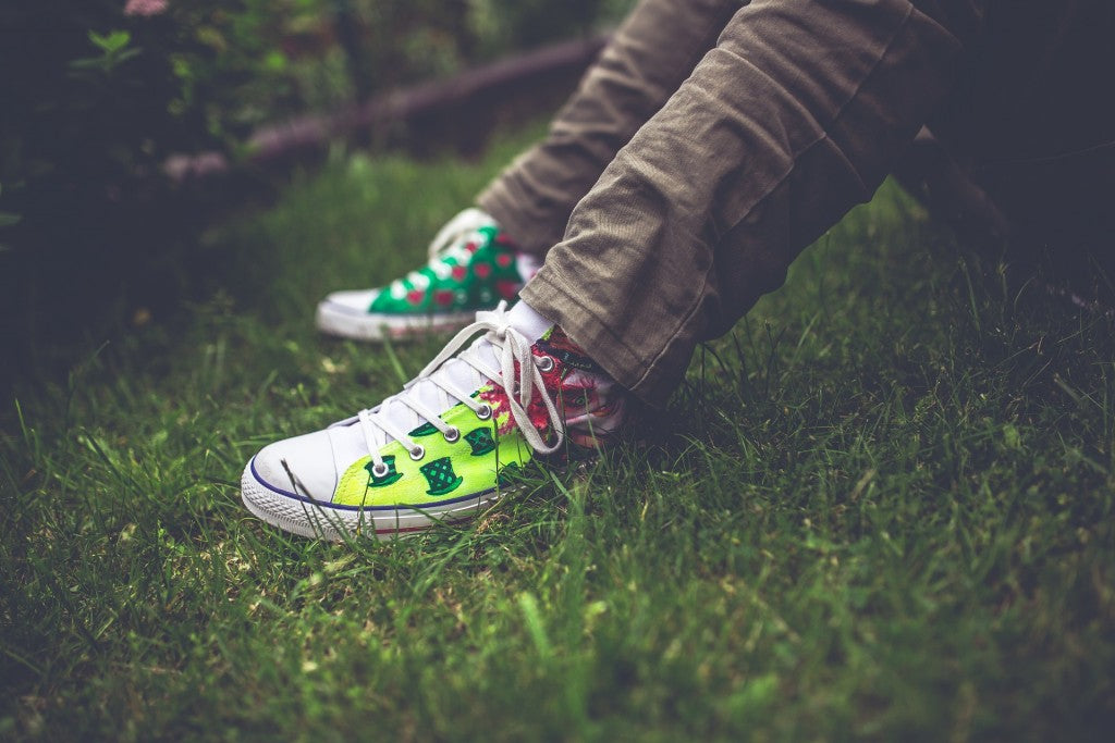 garden-sitting-grass-shoes