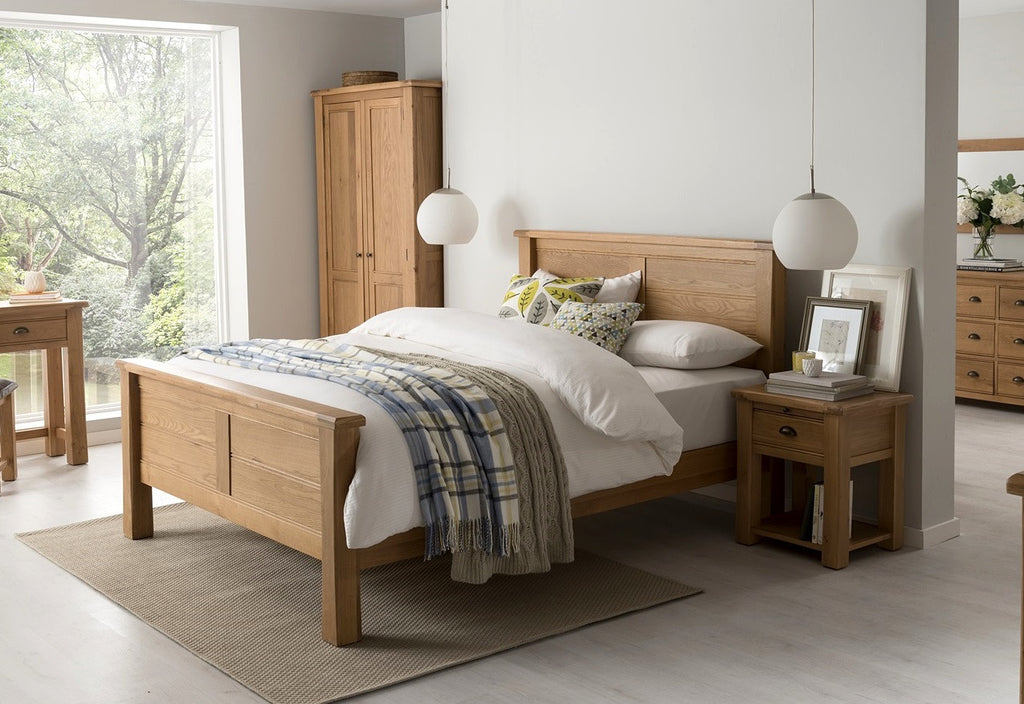 Broughton Premium Light Oak Super King Size Bed Frame 6 Ft