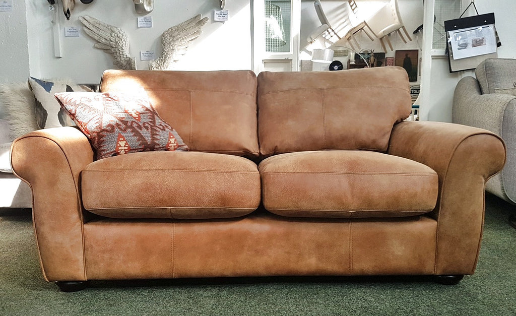 John Lewis Madison Elegant Small Leather Sofa - Only £859 (RRP £1600) | The Interior Outlet