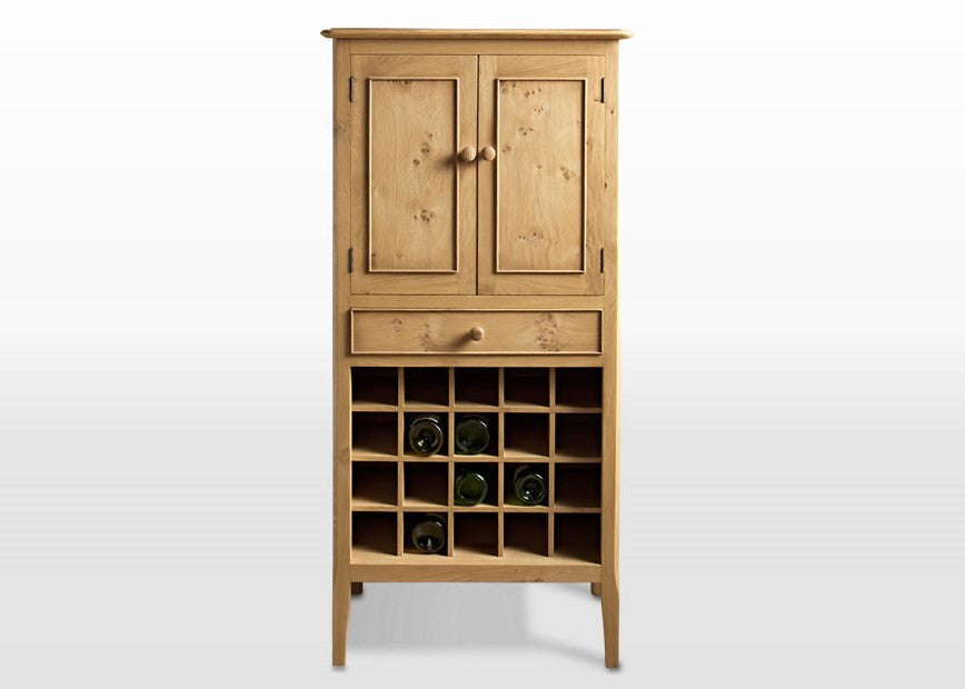 wood bros ludlow oak drinks cabinet only £659 (rrp £1,259) - premium oak  furniture