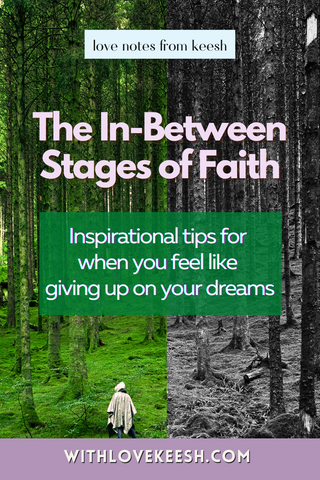 The in-between stages of faith