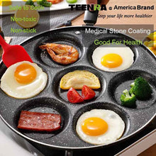 Load image into Gallery viewer, TEENRA Four-hole Frying Pot Thickened Omelet Pan Non-stick Egg Pancake Steak Pan Cooking Egg Ham Pans Breakfast Maker
