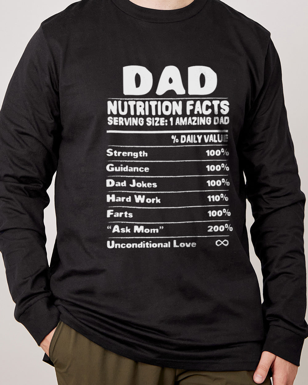 Dad Nutrition Facts funny Dad Shirt fathers Day Shirt -  Norway