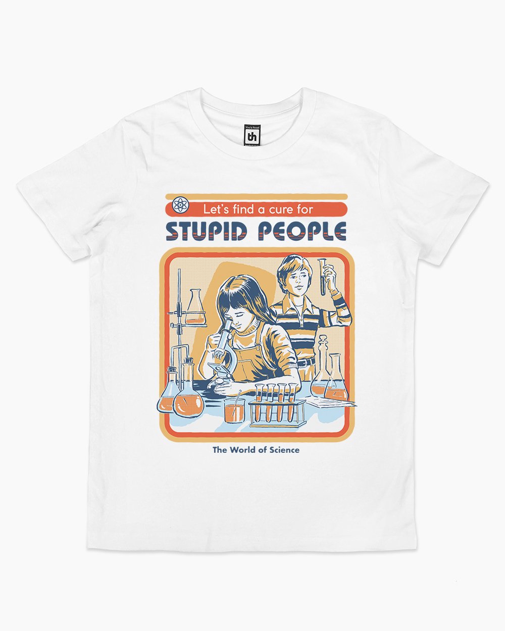 Let's Find a Cure for Stupid People Kids T-Shirt Europe Online #colour_white