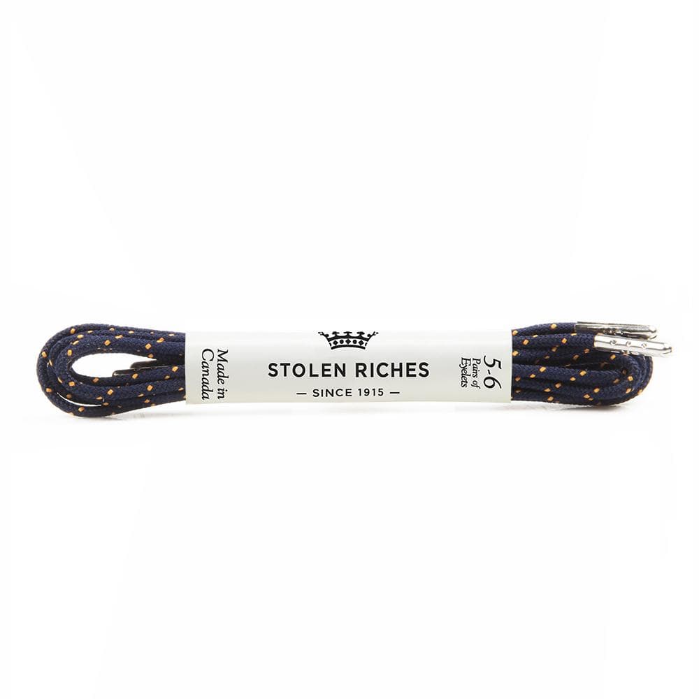 Navy on sale blue shoelaces