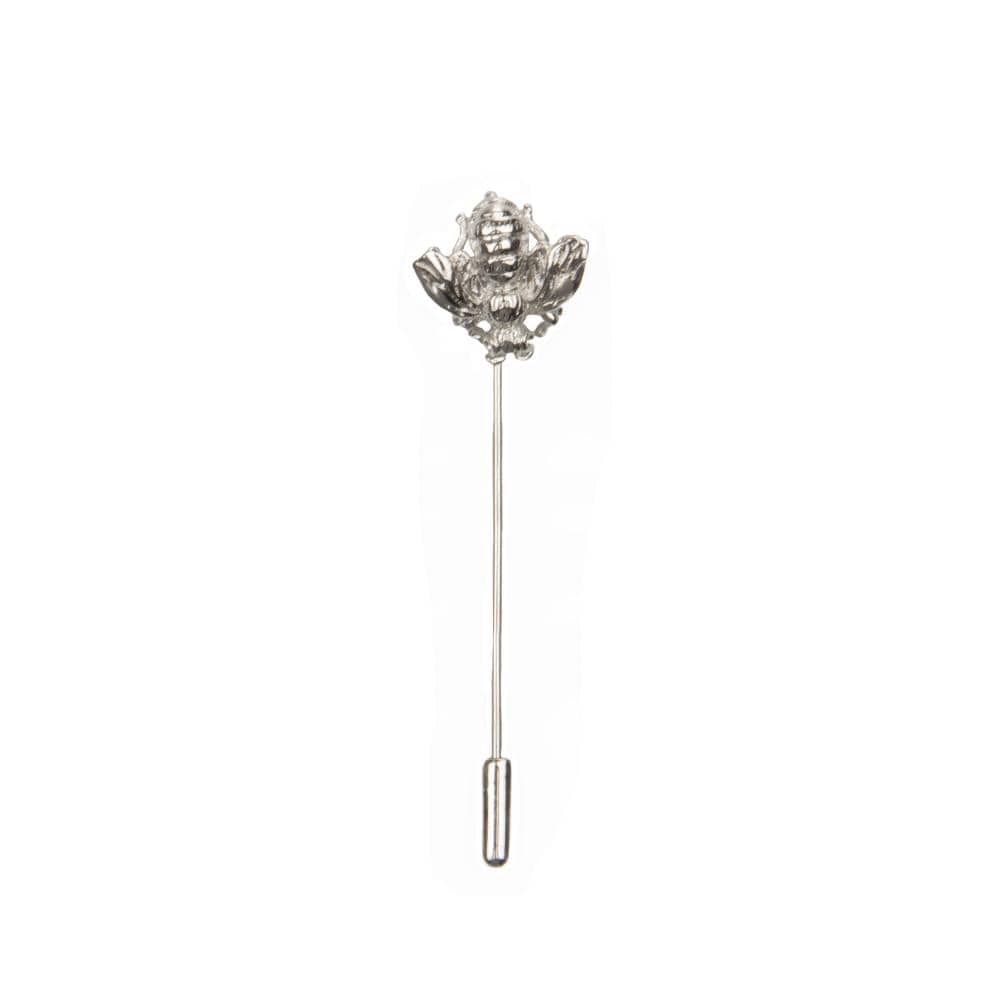GoTie Red Twist Flower Lapel Pin, Women's, Size: One size, Grey Type