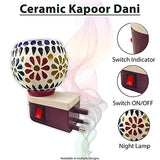 Multiple color Ceramic Kapoor Dani with Night lamp
