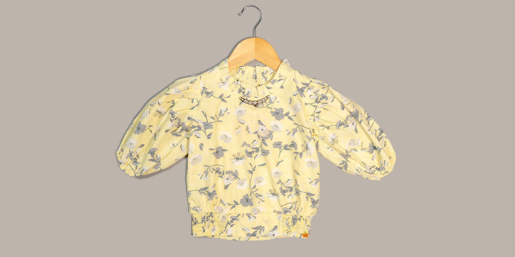 yellow-printed-cool-tops-for-girls-kids