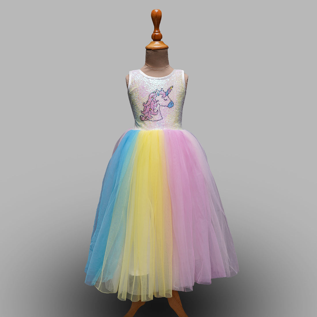 Buy Long Unicorn Gown For Kids – Mumkins Kids Wear