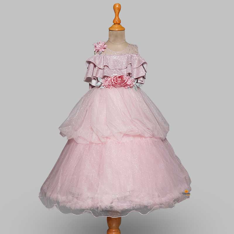 Buy Onion Glittery Party Gown for Girls – Mumkins Kids Wear