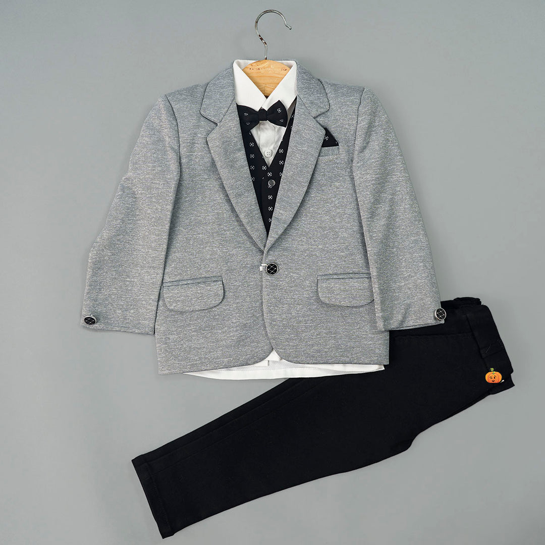 Buy Black Boys Suit with Red Bow Tie – Mumkins