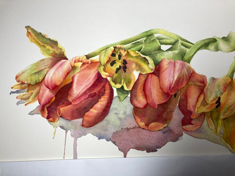 Painting of tulips angela Malone