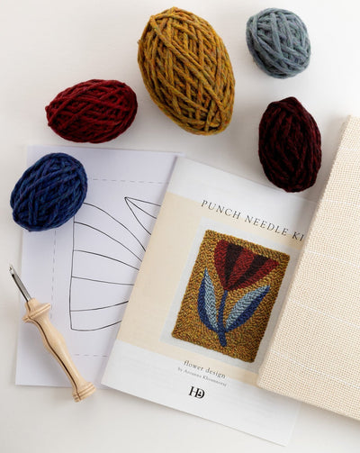 Punch Needle Kit by Arounna Khounnoraj: Leaf Design