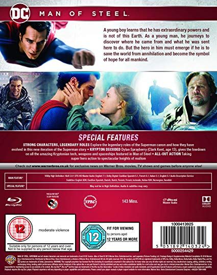 man of steel blu ray release date