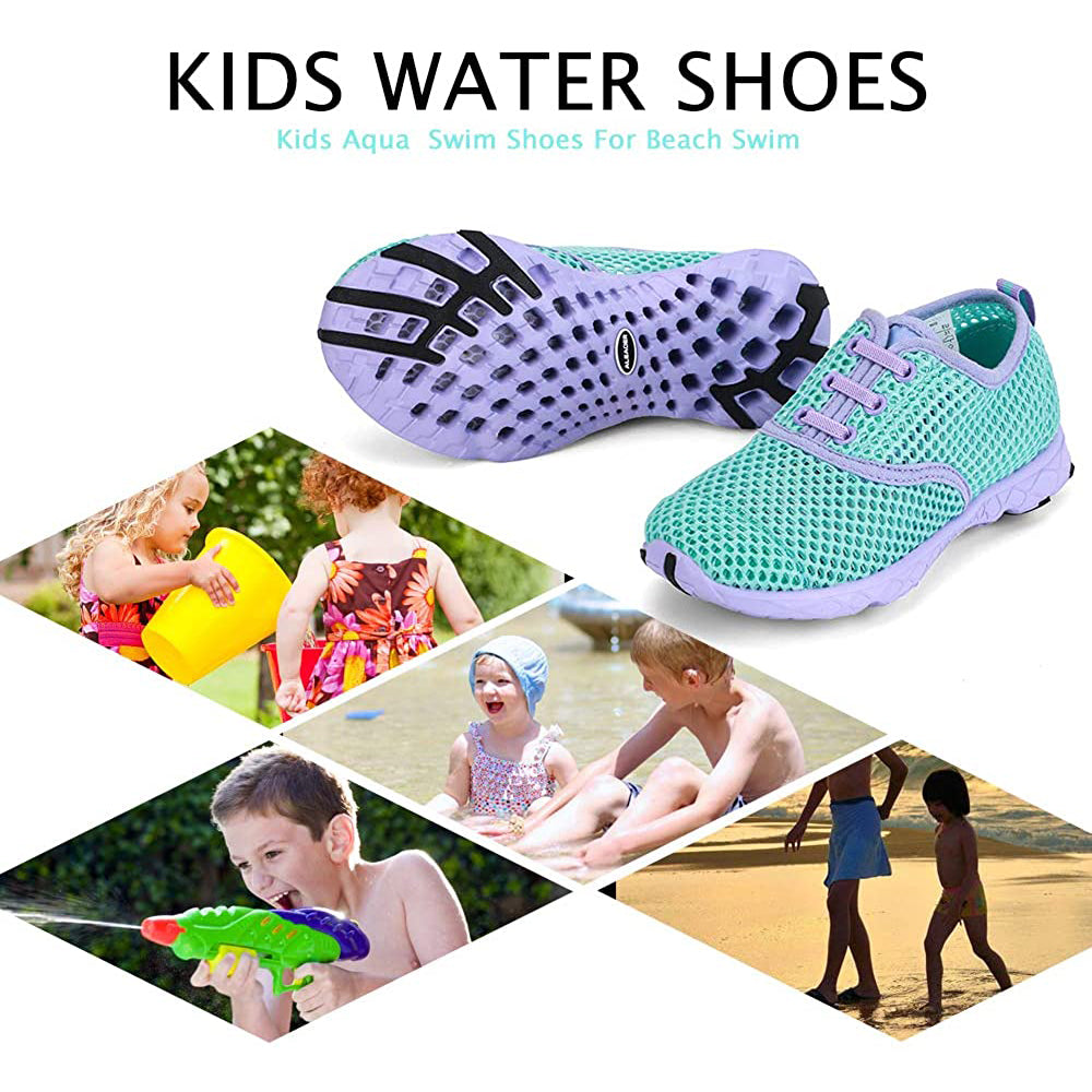 Aleader Kid's Slip-on Quick Dry Girls Water Shoes Elastic (Toddler/little Kid/big Kid)