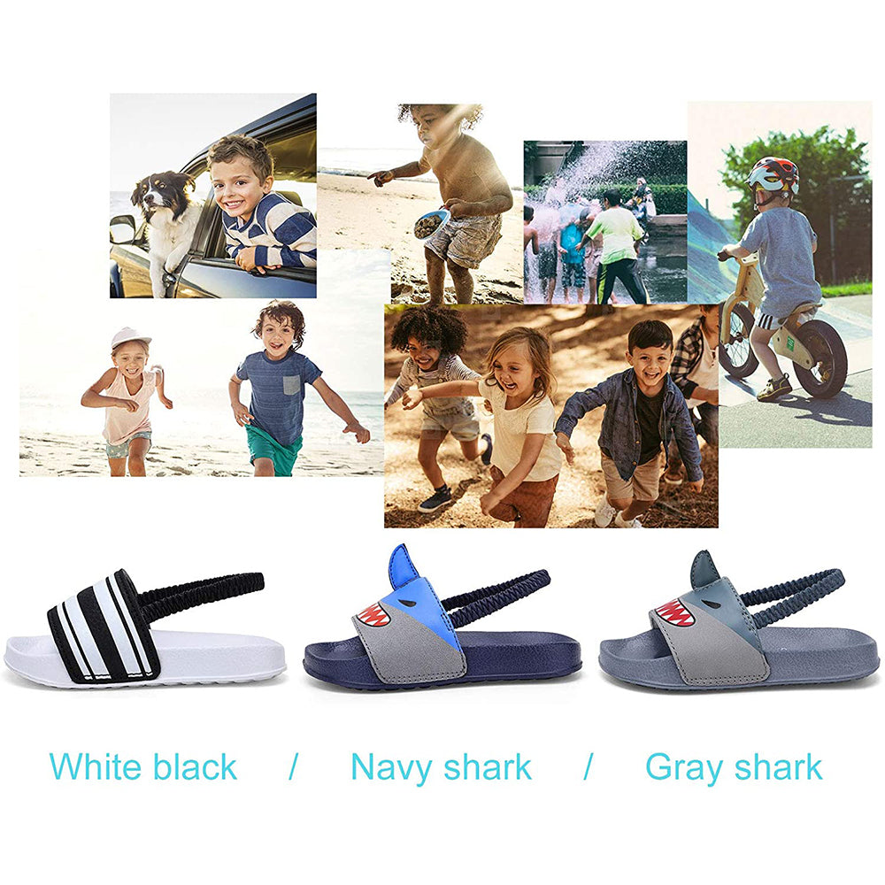 Okilol Toddler Boys Slide Sandals | Kids Slip On Water Shoes| House Slippers