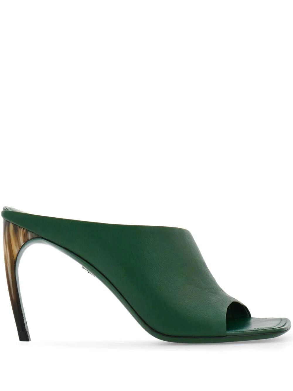 Ferragamo Nymphe 85 Curved Heel Mules