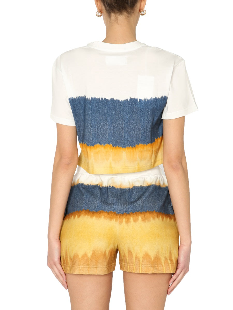 Alberta Ferretti Alberta Ferreti Cropped Printed T-shirt