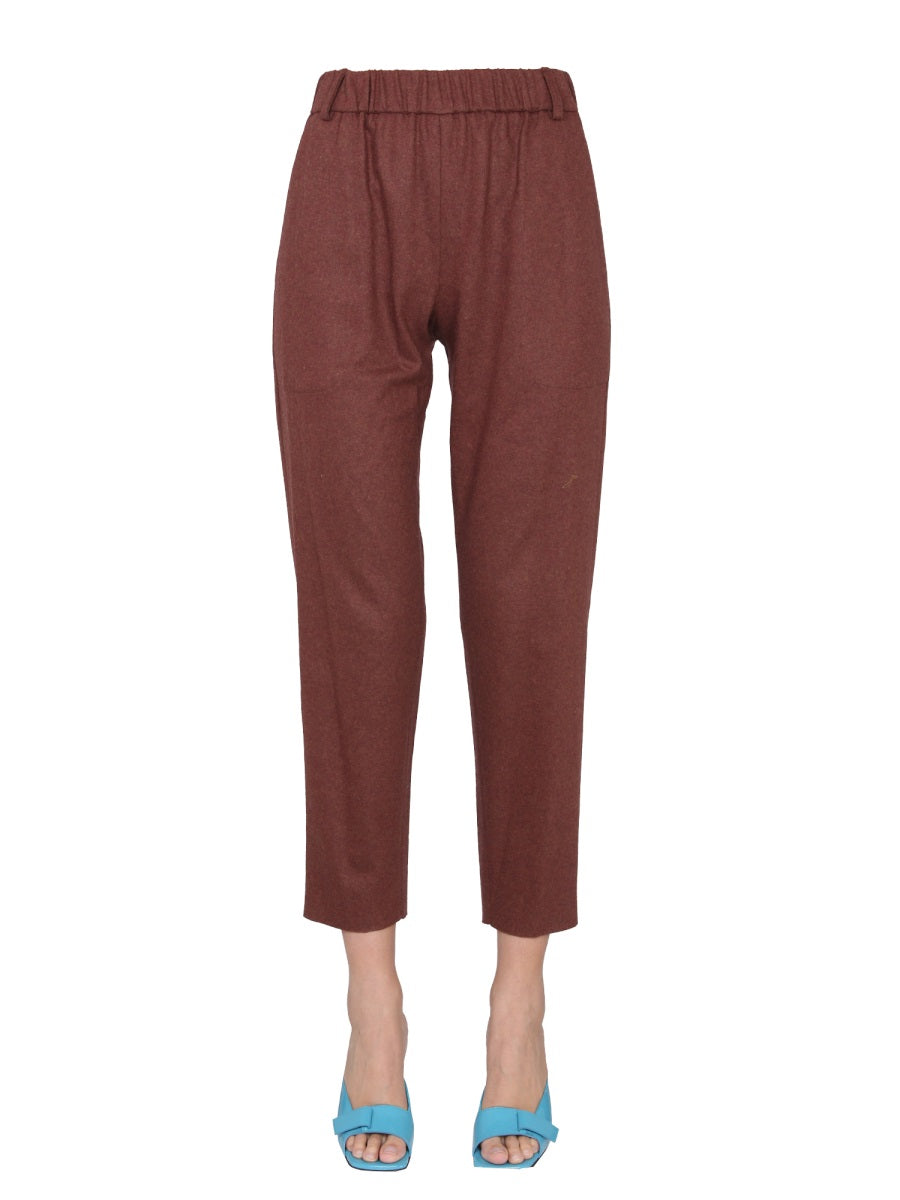 Alysi Elastic-waistband Pocket Trousers
