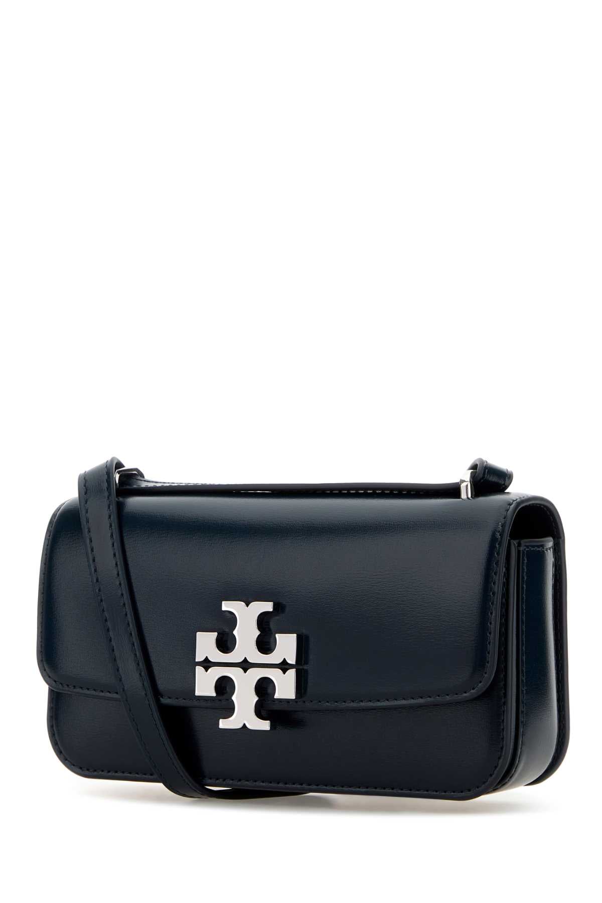 Tory Burch Navy Blue Leather Eleanor Shoulder Bag