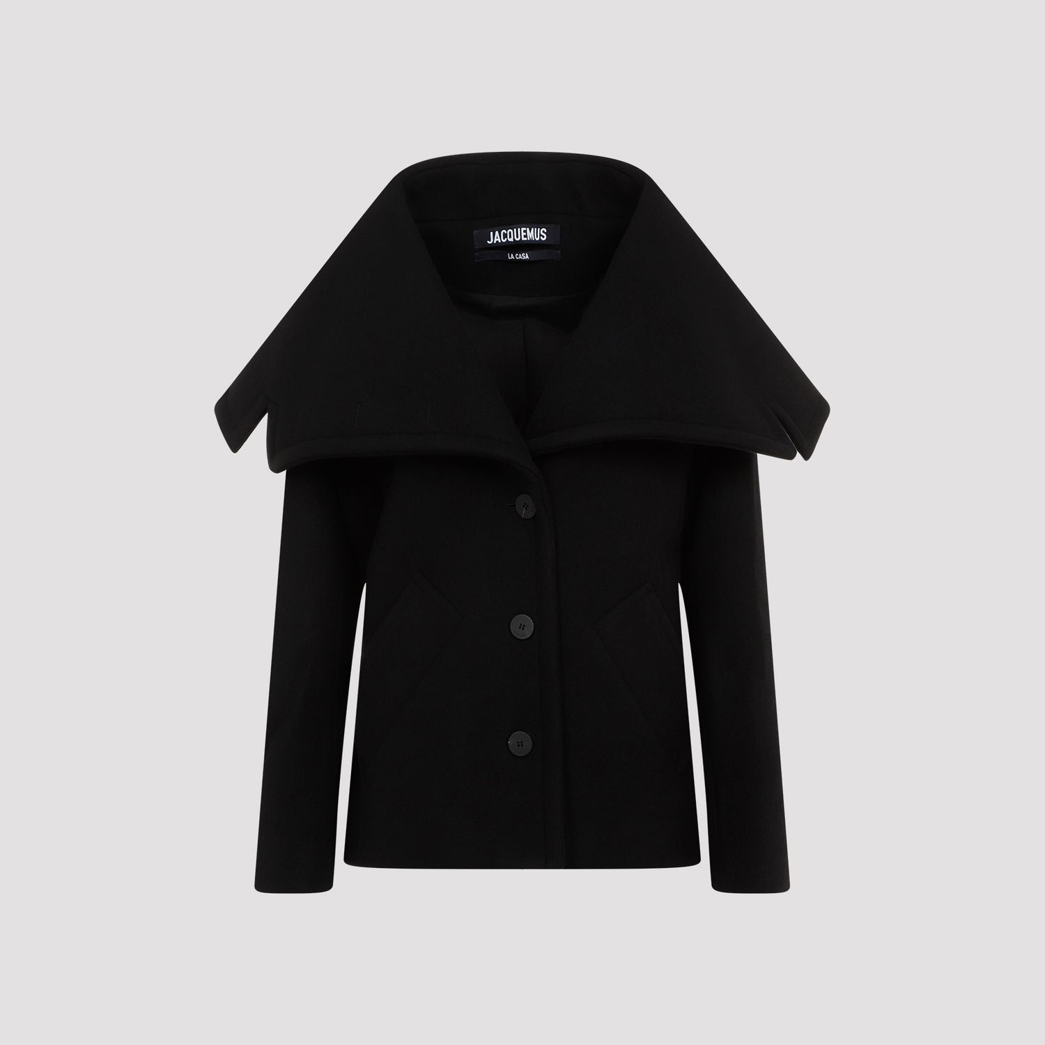 Jacquemus Caruso Coat With Adjustable Strap And Belted Back