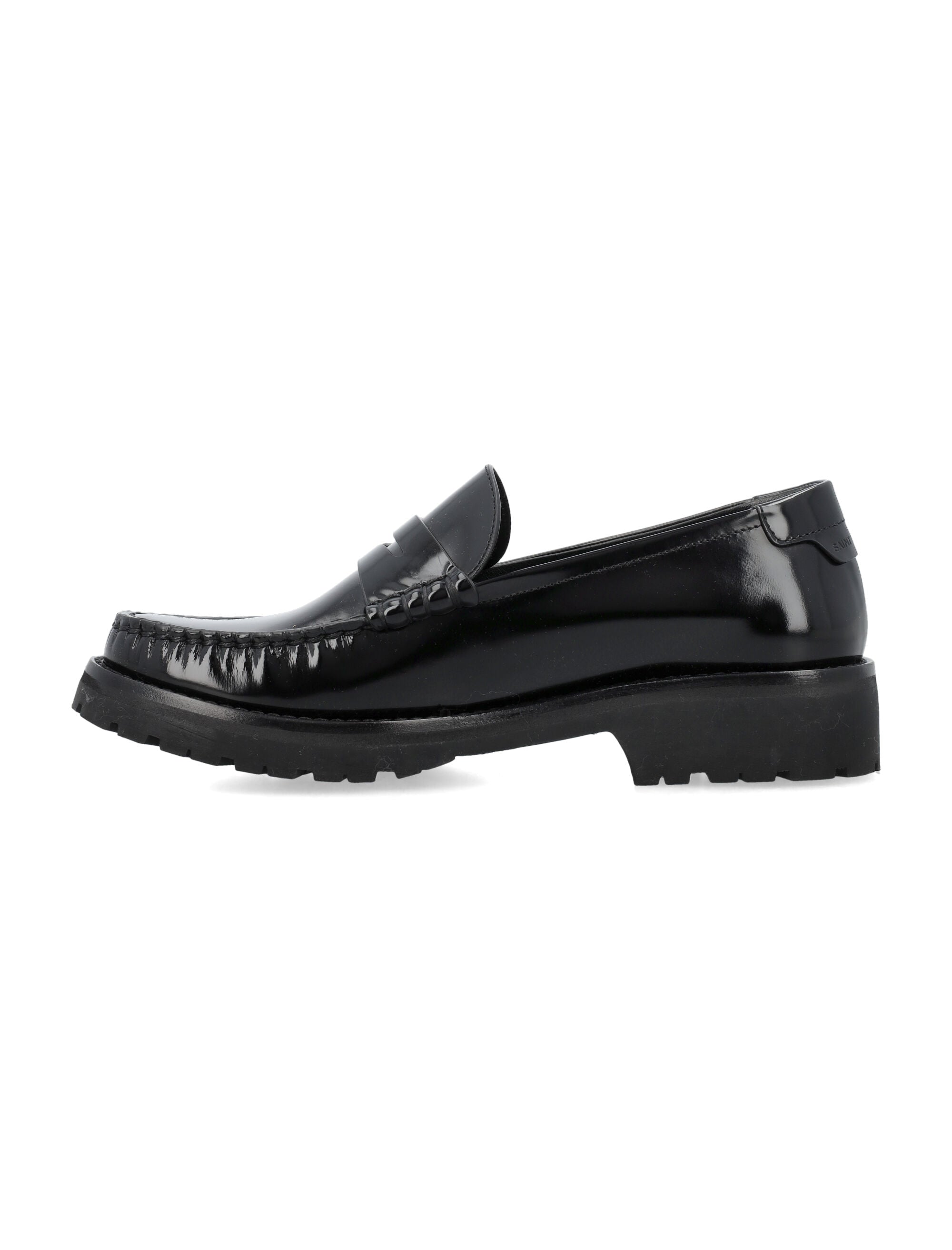 Saint Laurent Le Loafer High-shine Finish Flat Shoes