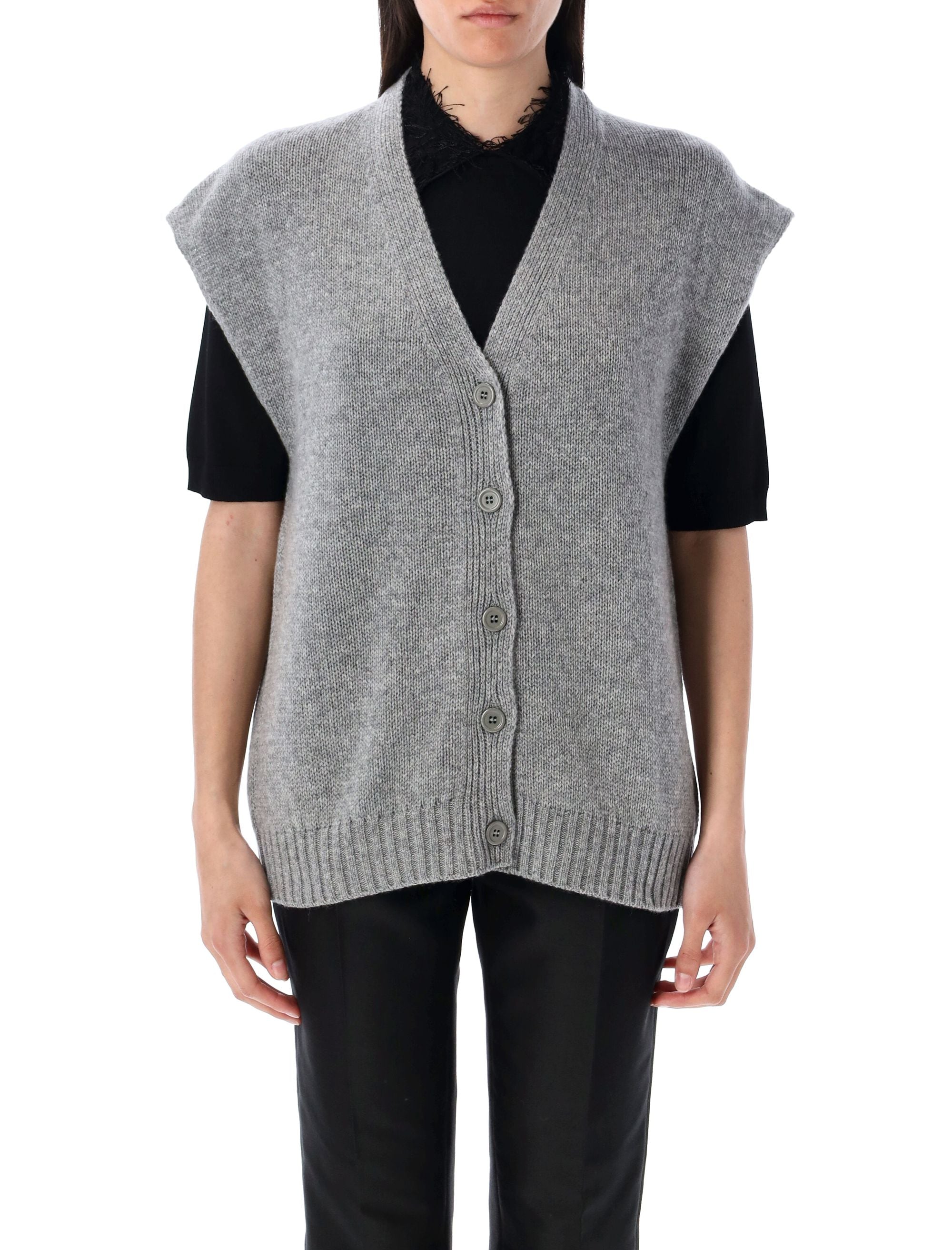 Fabiana Filippi Knitwear V-neck Sleeveless Cardigan
