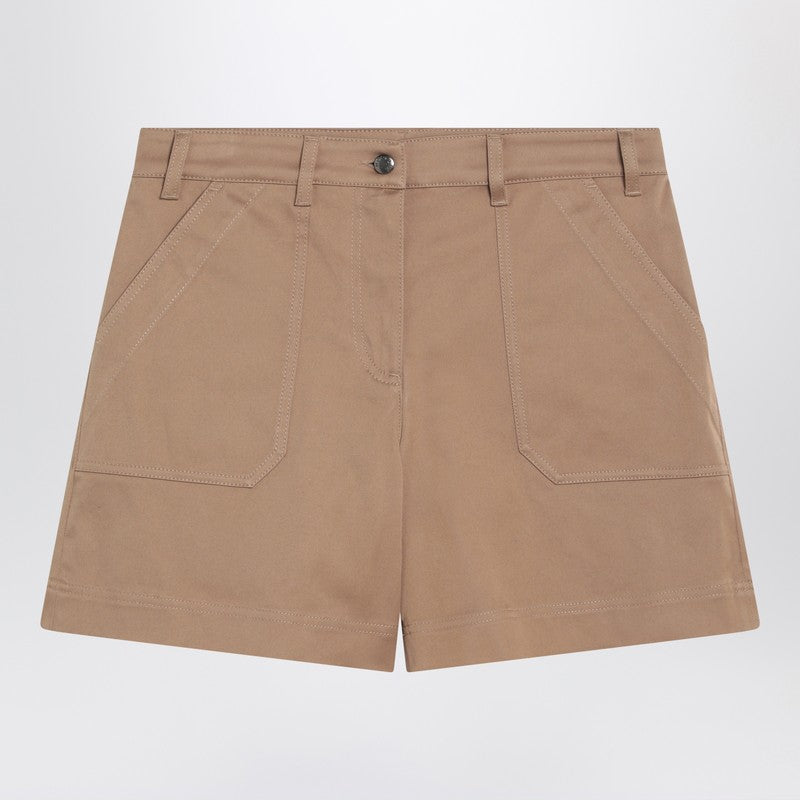 Moncler Beige Cotton Short Women