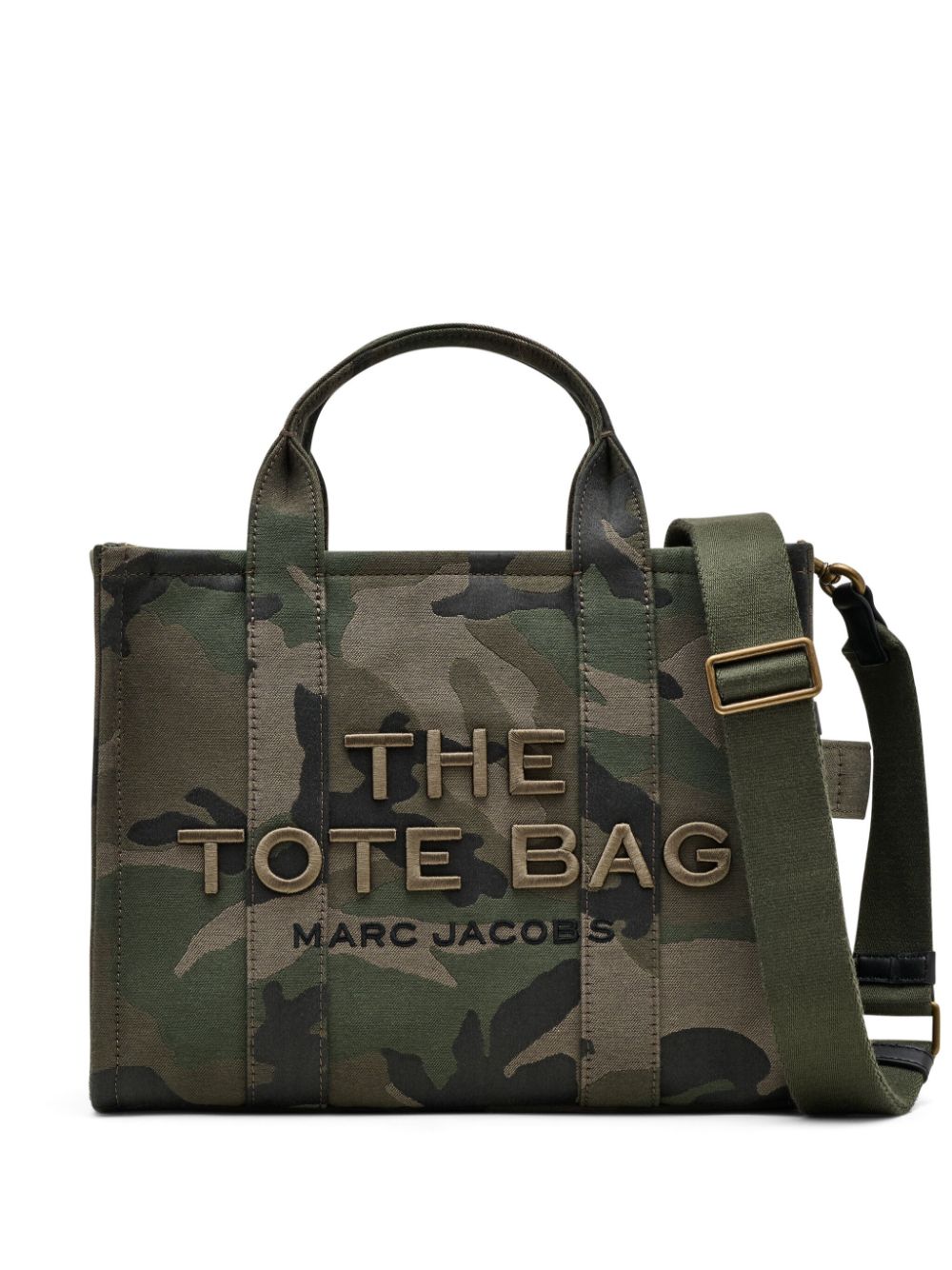 Marc Jacobs Womens Camo Multi The Camo Jacquard Medium Tote Bag