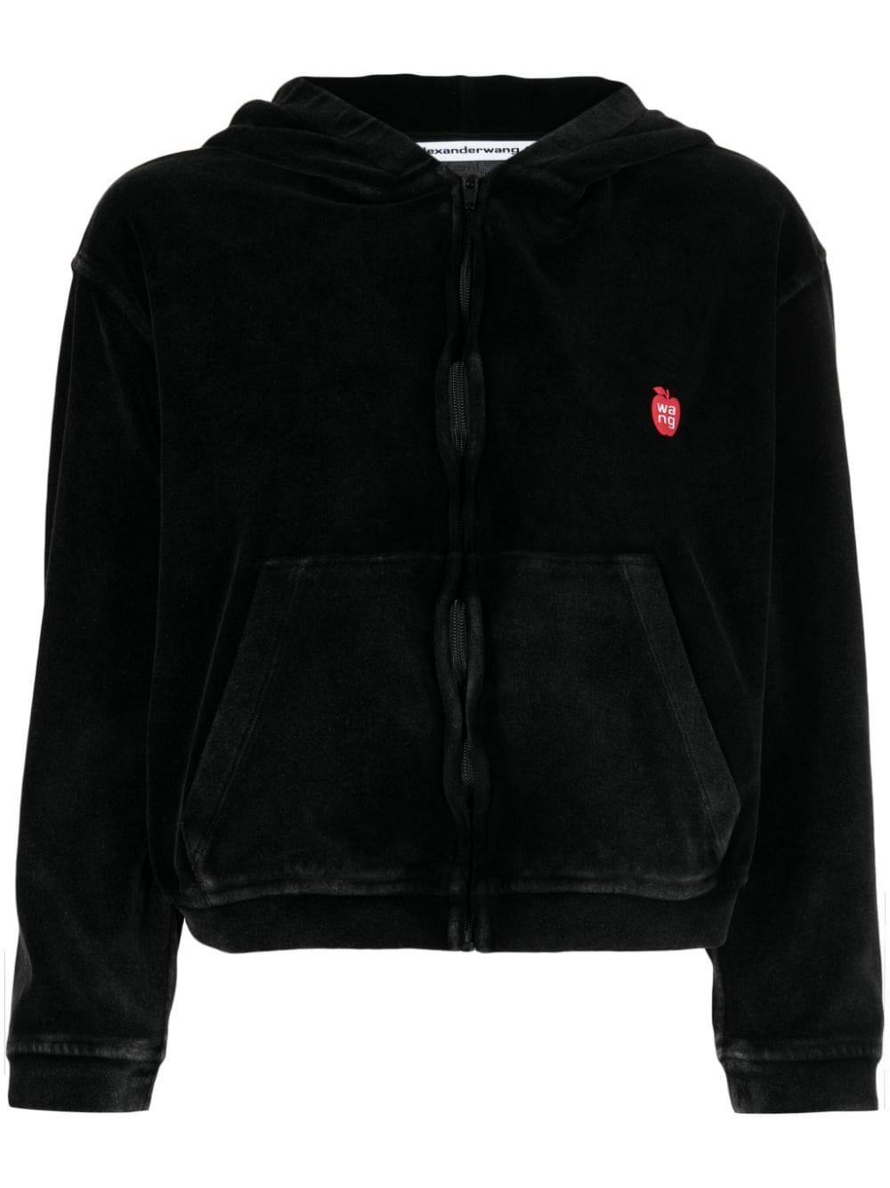 Alexander Wang T T By Alexander Wang Velour Sweatshirt