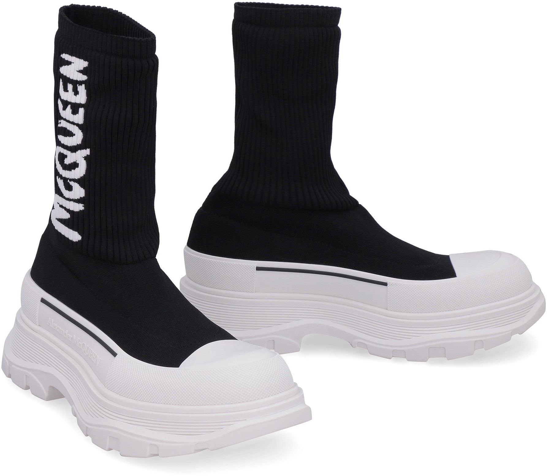 Alexander Mcqueen Tread Slick Graffiti Pull-on Boot Sneakers