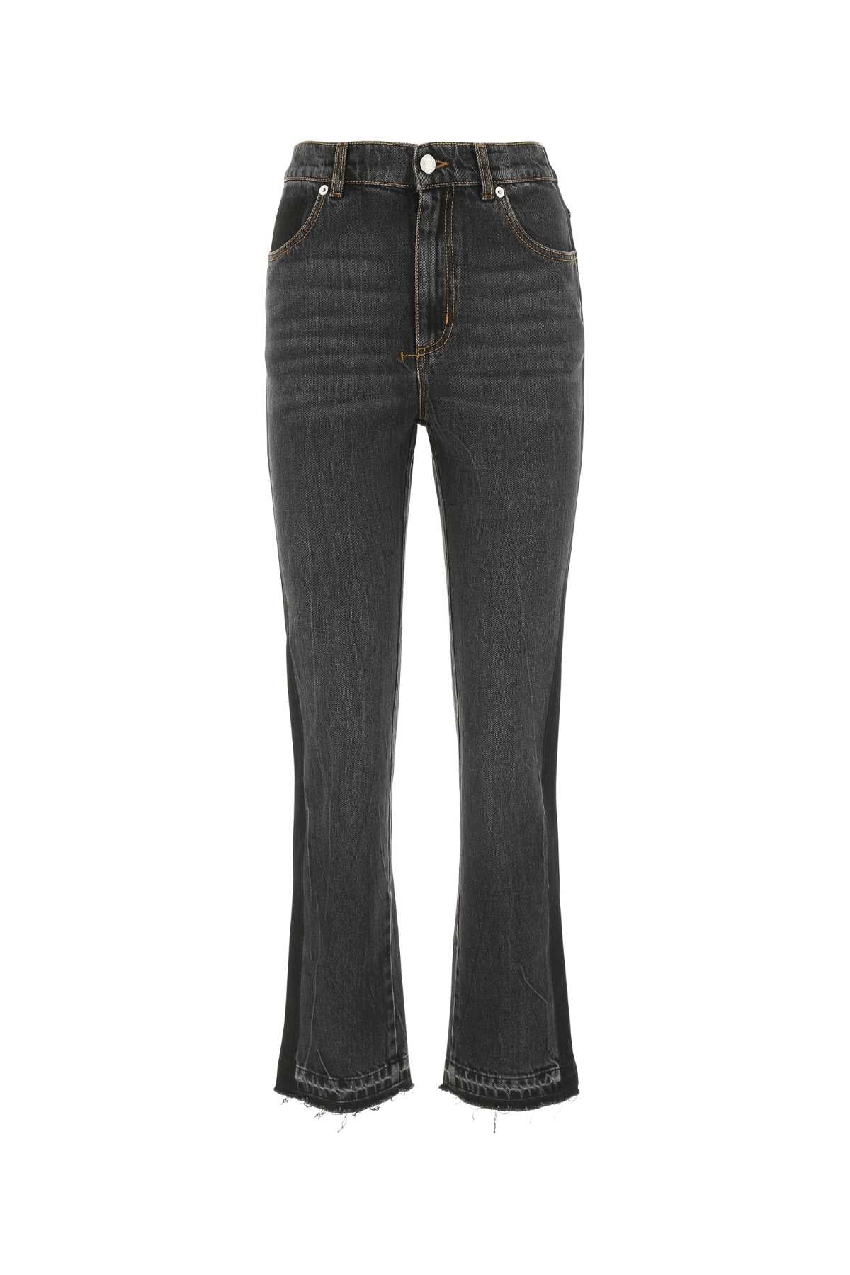 Alexander Mcqueen Alexander Mc Queen Slim Black Bell Bottom Jeans