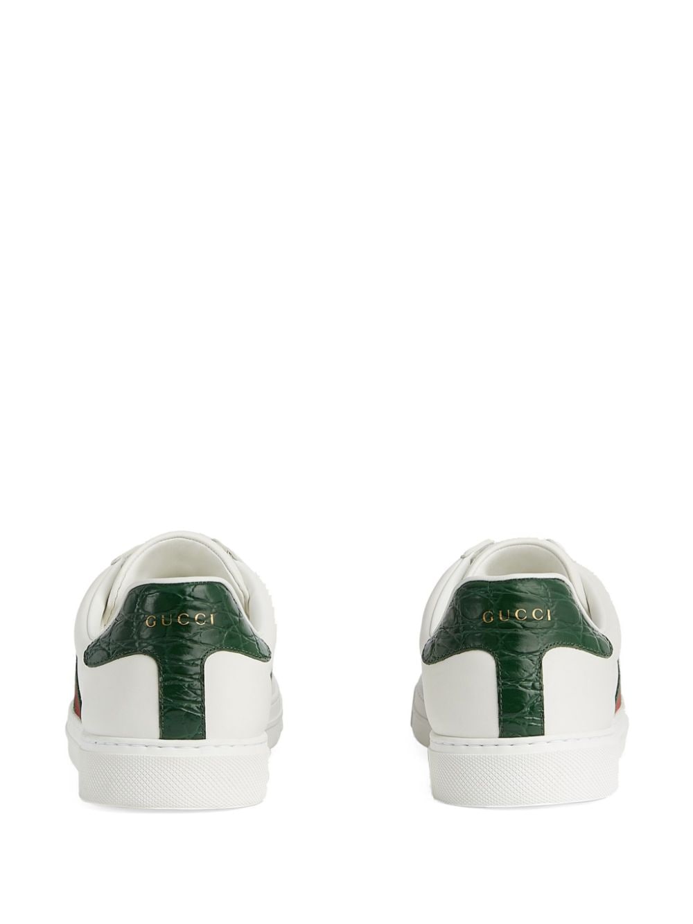Gucci Ace Sneakers With Web Detail In White