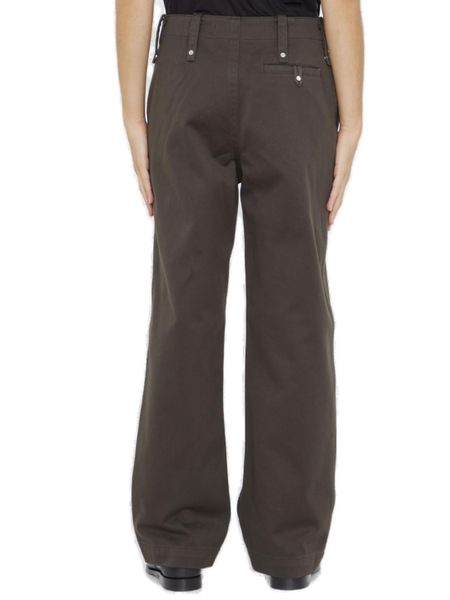 Burberry Chocolate Cotton Wide-leg Pant