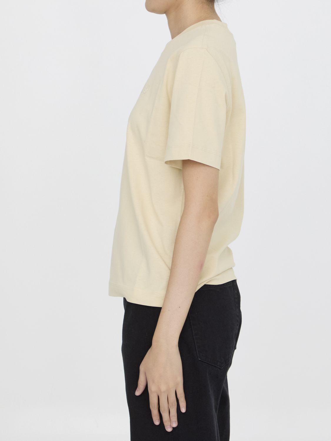 Burberry Logo Embroidered Cotton T-shirt