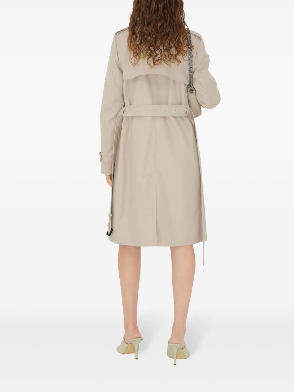 Burberry Mid-length Cotton Blend Trench Coat