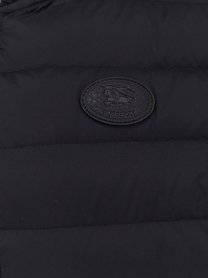 Burberry Jacket Sleeveless Padded Ribbed Collar