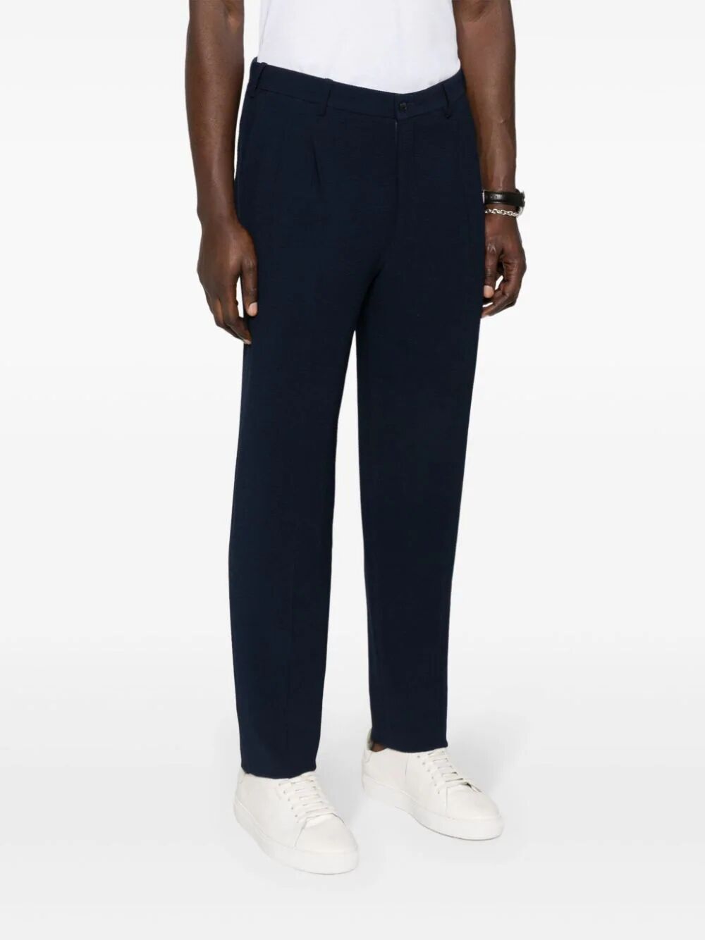 Giorgio Armani Tailored Blue Trousers With Luxurious Fabric Blend