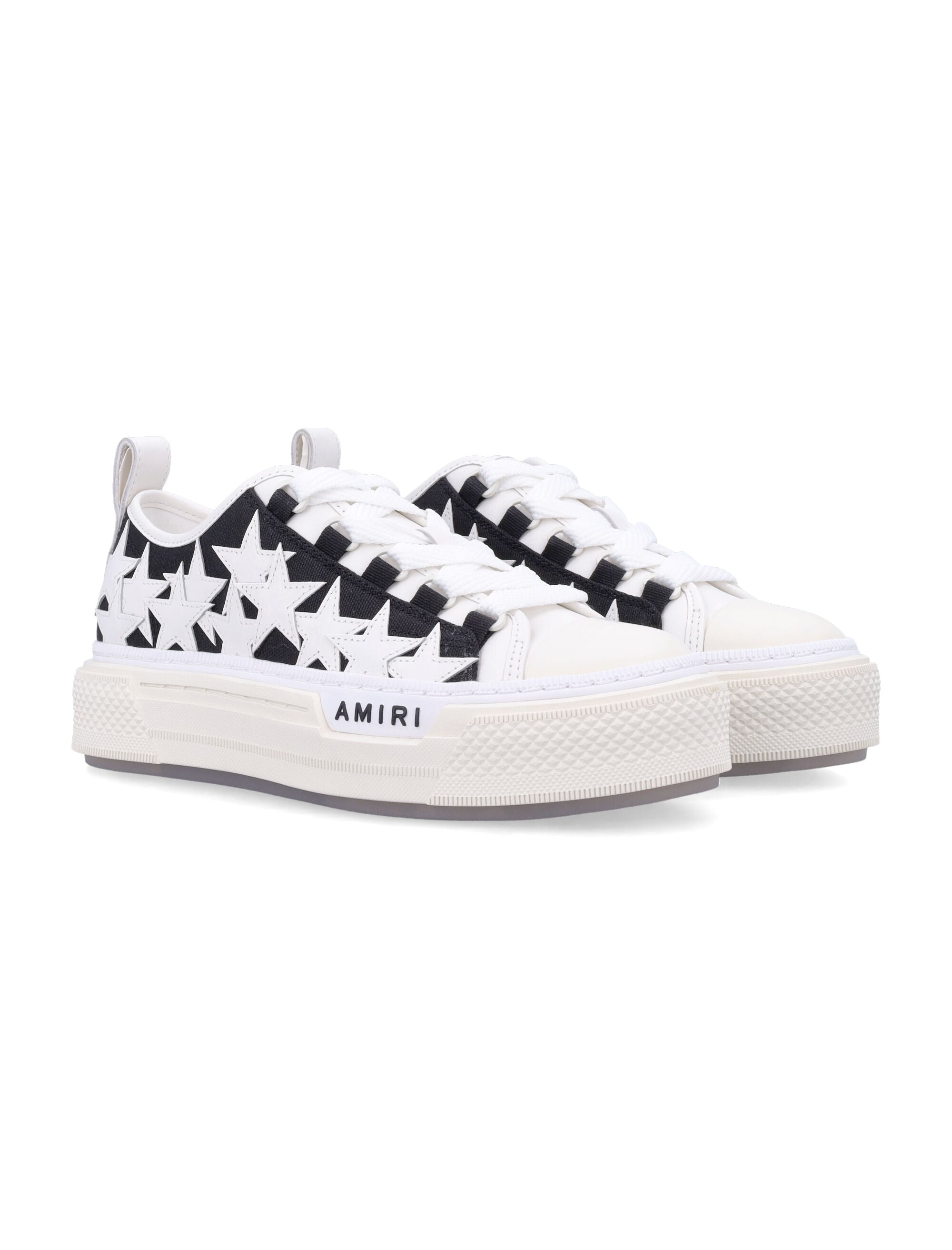 Amiri Star Pattern Rubber Sole Sneakers In White