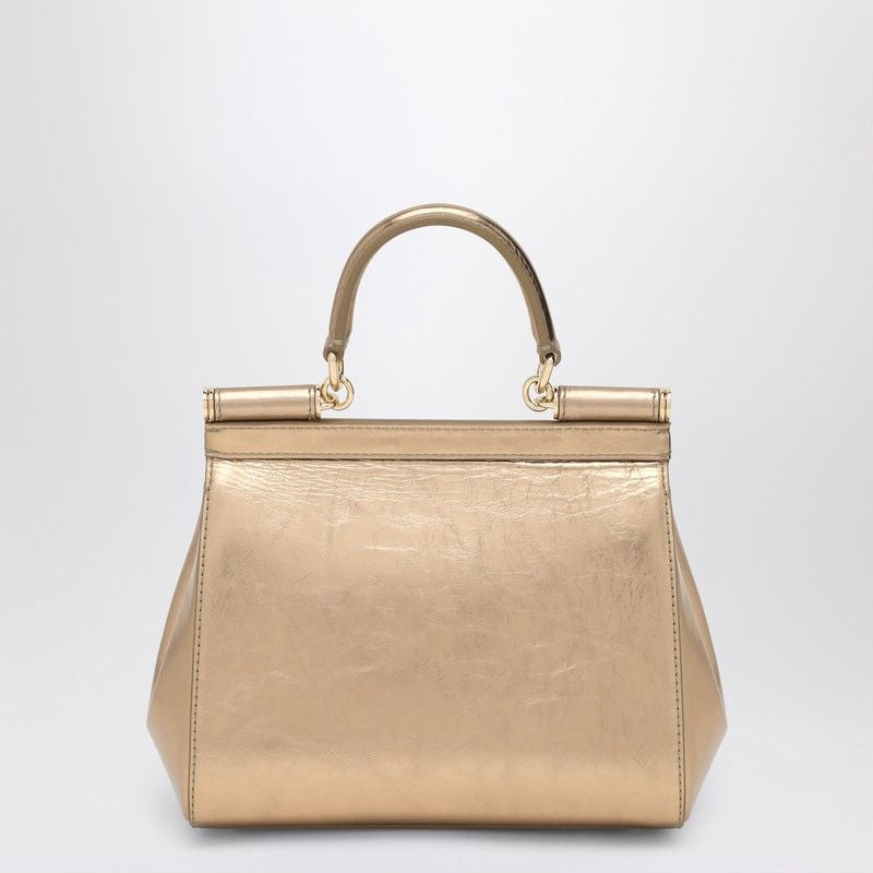 Dolce & Gabbana Gold Sicily Medium Handbag