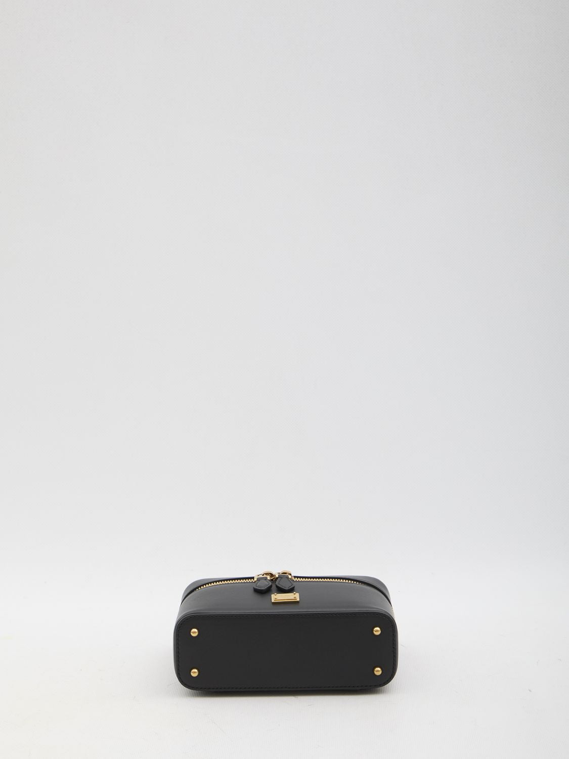 Dolce & Gabbana Sicily Cube Shoulder Bag In Black Leather
