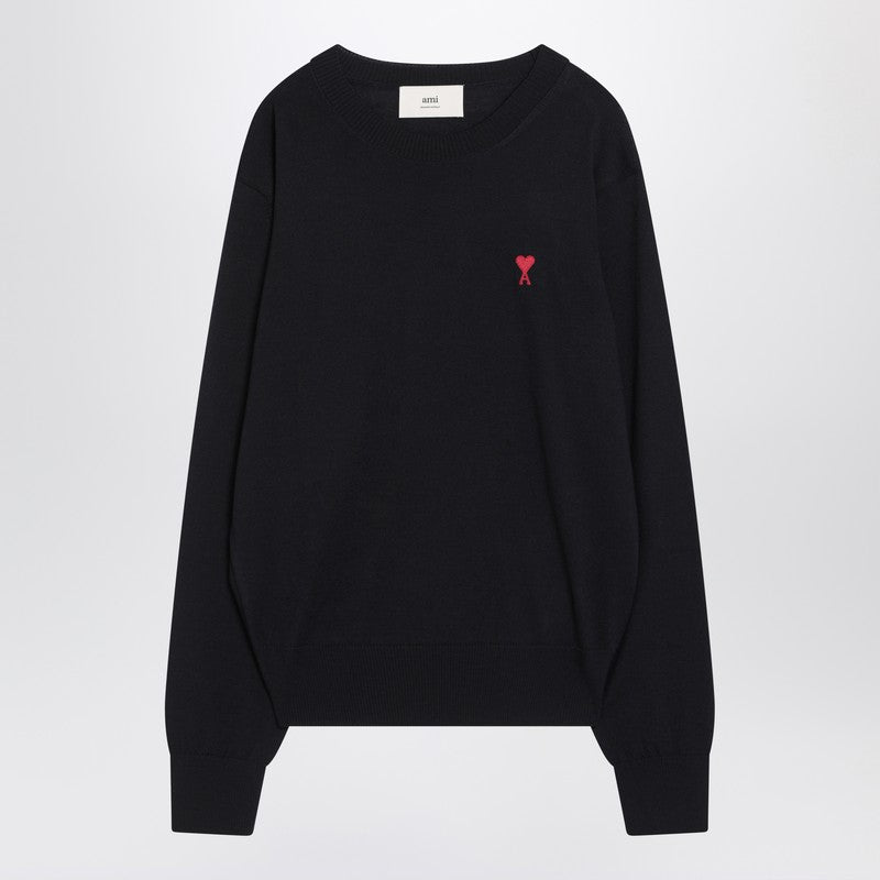 Ami Alexandre Mattiussi Ami Paris Logo-embroidered Stretch-cotton Sweatshirt
